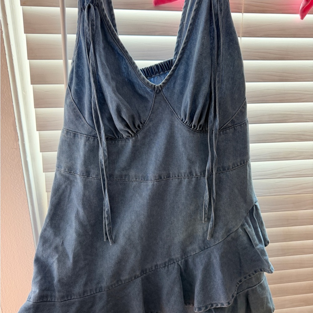 SHEIN Blue Mini Dress